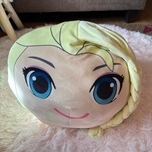 Huge 45 inch Disney Frozen "Elegant Elsa" Cloud Pillow Plush Round - Picture 1 of 6